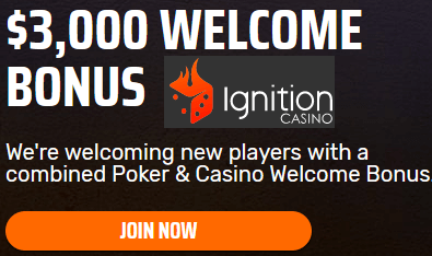 Welcome bonuses when you join Ignition Casino