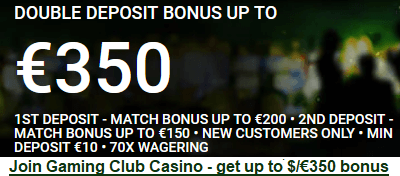 Join Gaming Club Casino, deposit bonus