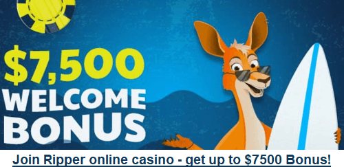 Join Ripper online casino, get welcome bonus