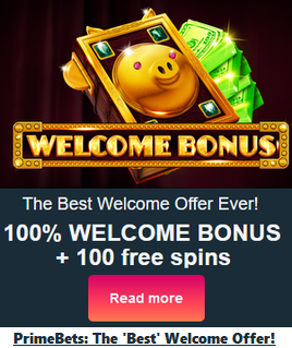 PrimeBetz Casino best welcome offer