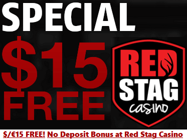 No deposit required bonus at Red Stag Casino