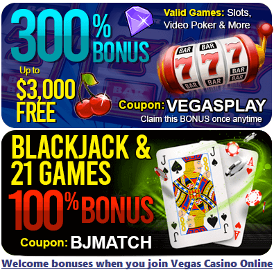 Vegas Casino Online welcome bonus options