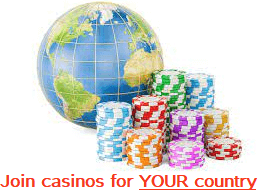 Join casinos for your country
