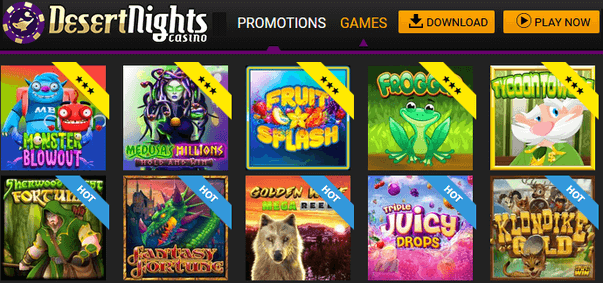 Desert Nights online casino games