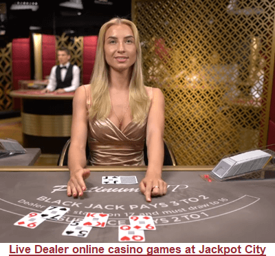 Jackpot City live online casino games