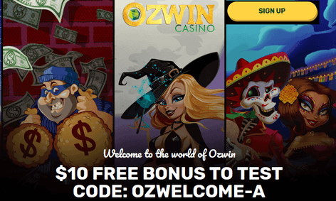 Join Ozwin Casino, play with free no deposit bonus