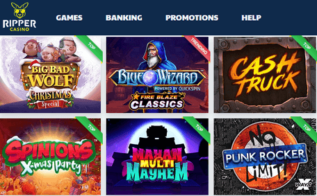 Ripper online casino pokie/slot games