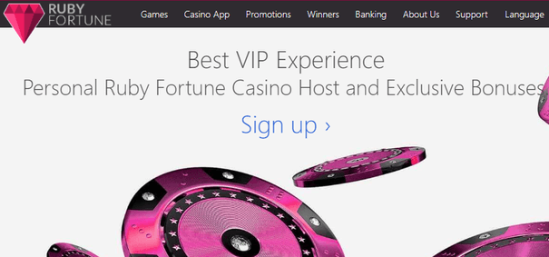 Ruby Fortune online casino VIP bonus