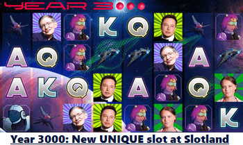 Slotland Casino, Year 3000 unique online slot game