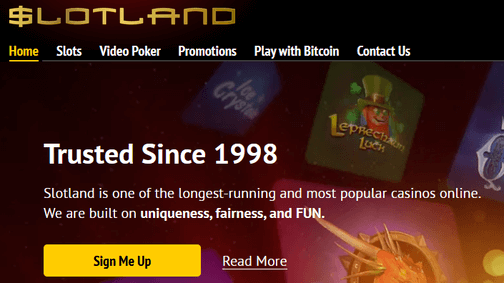 Slotland unique online casino games