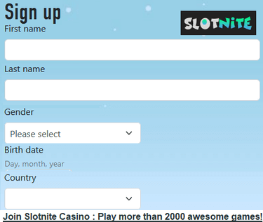 Join Slotnite casino