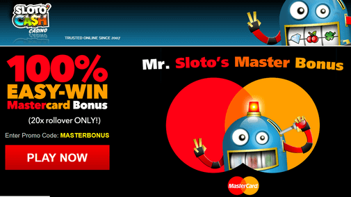 Sloto'Cash Casino Mastercard daily bonus code