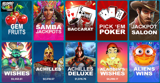 Sloto'Cash online casino games