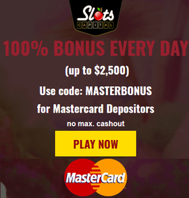 Slots Capital Mastercard deposit bonus code