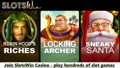 Play hundreds of SpinLogic slots at SlotsWin Casino