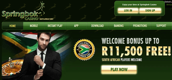 Springbok South Africa Bitcoin online casino