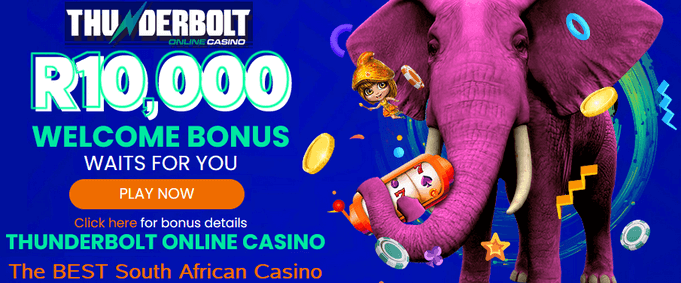 Thunderbolt welcome bonus - the best South African online casino